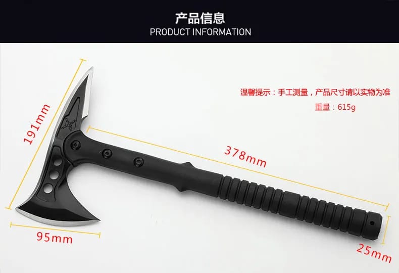 Hacha Táctica Tomahawk Militar Multiuso para Caza, Camping y Supervivencia. Herramienta de mano ideal para actividades outdoor. - SD